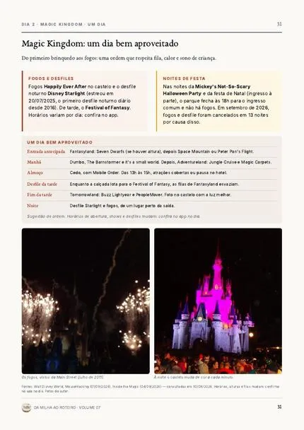 Página do guia: Magic Kingdom, um dia bem aproveitado